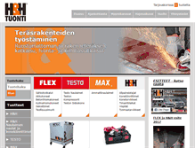 Tablet Screenshot of hhtuonti.fi